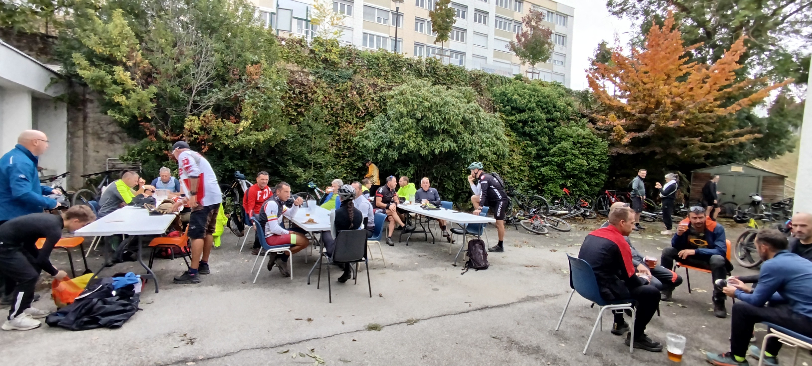 Collation à l'arrivée
