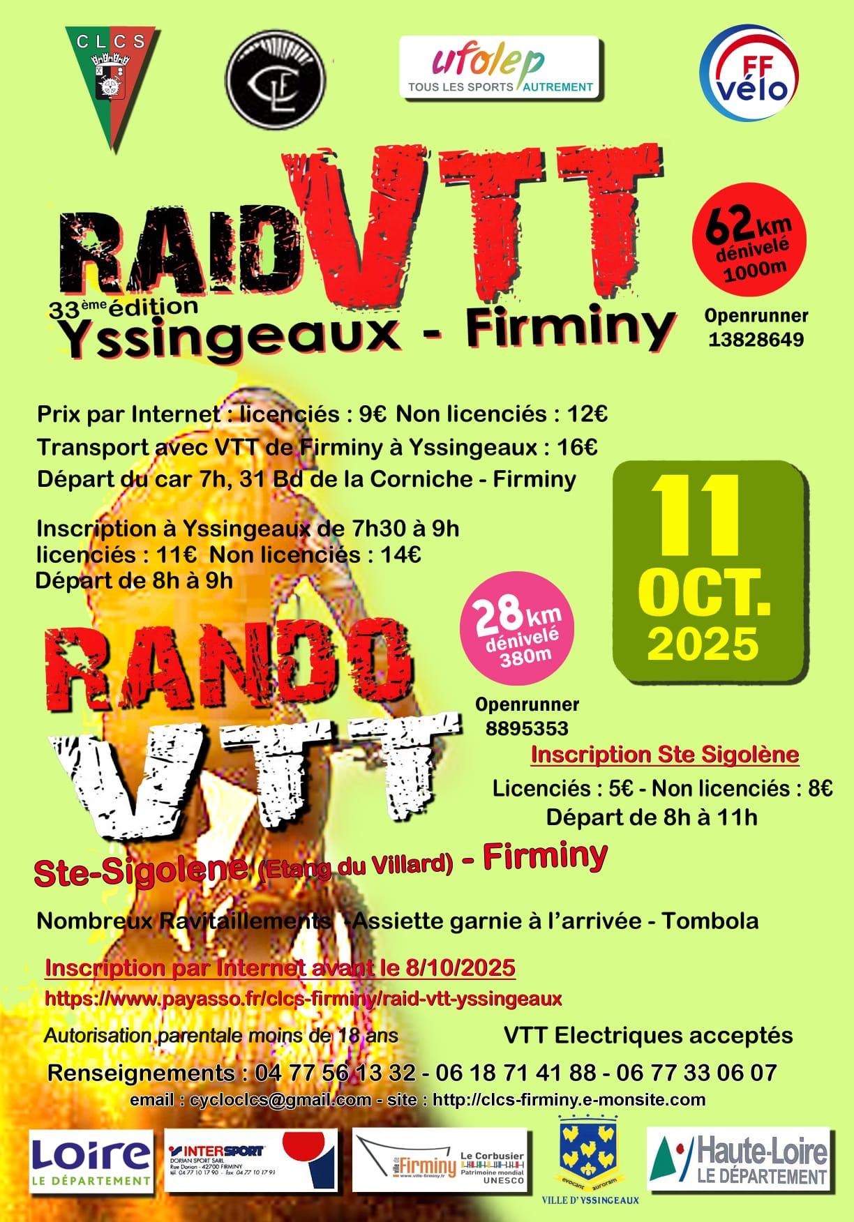 Affiche raid vtt 2025